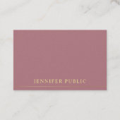 金ゴールド文字テンプレートエレガントプロフェッショナルモダン 名刺 (正面)