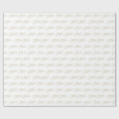 金ゴールド文字メリークリスマスラッピング紙 ラッピングペーパー (フラット)