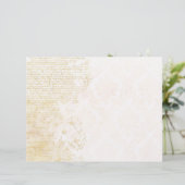 金ゴールド文字&ダマススクレープブックエフェメラ (スタンド正面)