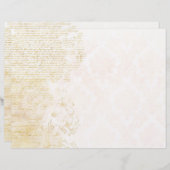 金ゴールド文字&ダマススクレープブックエフェメラ (正面/裏面)