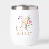 金ゴールド文字Aモノグラムパーソナライズされた名 (正面)