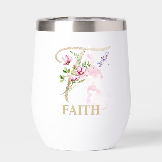 金ゴールド文字Fモノグラム名パーソナライズされた付 (背面)