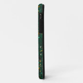 金ゴールド斑点のあるグリーンメイトケース Case-Mate iPhoneケース (裏面/左)