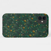 金ゴールド斑点のあるグリーンメイトケース Case-Mate iPhoneケース (裏面(横))