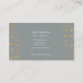 金ゴールド斑点グレートレンディー名刺 名刺 (裏面)