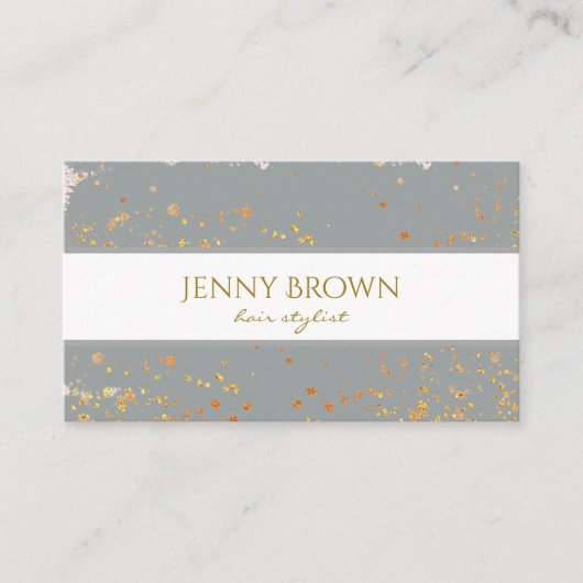 金ゴールド斑点グレートレンディー名刺 名刺 (正面)