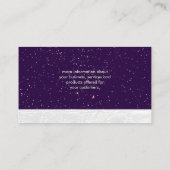 金ゴールド斑点 |ホワイトレザー 名刺 (裏面)