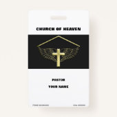 金ゴールド断面 バッジ (正面)