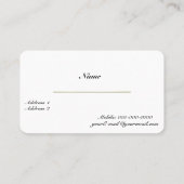 金ゴールド断面 名刺 (裏面)