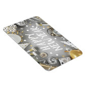 金ゴールド新年パーティー新年クリップアート マグネット (右側)