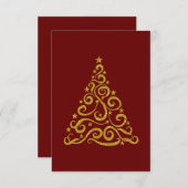 金ゴールド旋回クリスマスツリー (正面/裏面)