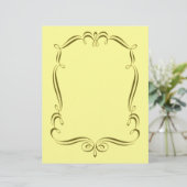 金ゴールド旋回フレームデザインスクラップブック紙 (スタンド正面)