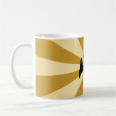 金ゴールド日が差すことフランスのホーンブラスミュージック楽器 コーヒーマグカップ (左)