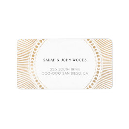 金ゴールド日が差すことフレームアートデコ休日アドレス ラベル