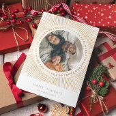 金ゴールド日が差すことフレームアールデコ写真 シーズンカード