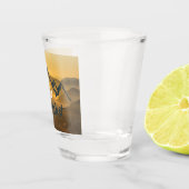 金ゴールド日の個人用山モノグラム ショットグラス (右)