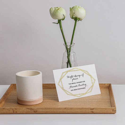 金ゴールド日付はがきの変更 ポストカード