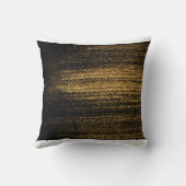 金ゴールド日除けブラック抽象芸術腰枕 クッション (裏面)