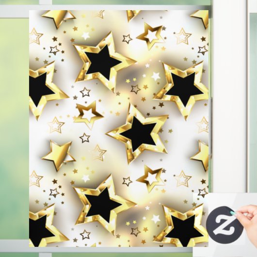 金ゴールド星とシームレス ウィンドウサイン (ホーム)