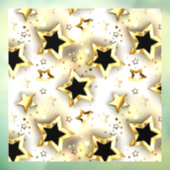 金ゴールド星とシームレス ウィンドウサイン (シート3)