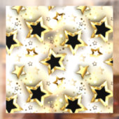 金ゴールド星とシームレス ウィンドウサイン (シート2)