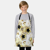 金ゴールド星とシームレス エプロン (着用した状態)