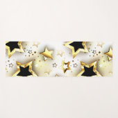 金ゴールド星とシームレス ヨガマット (正面(横))