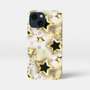 金ゴールド星とシームレス iPhone 13 MINIケース