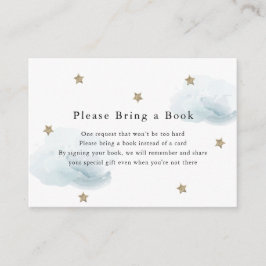 金ゴールド星と雲ブックカードを持って来て エンクロージャーカード