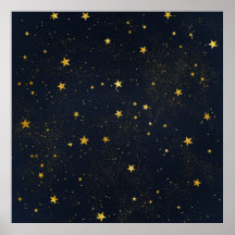 金ゴールド星の夜空