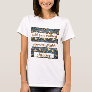 金ゴールド星の母の日 Tシャツ