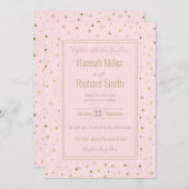 金ゴールド星ピンクグラデーションデザイン (正面/裏面)