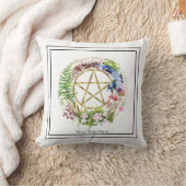 金ゴールド星形五角形自然リースフラワーズボヘミア クッション (ブランケット)