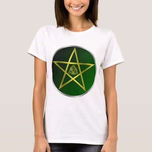 金ゴールド星形五角形 Tシャツ (正面)