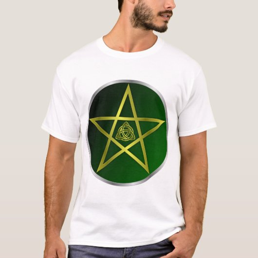 金ゴールド星形五角形 Tシャツ (正面)
