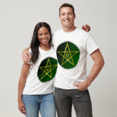 金ゴールド星形五角形 Tシャツ (ユニセックス)