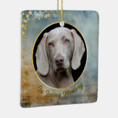 金ゴールド星枠オンウッドペット記念館 セラミックオーナメント (右)