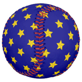 金ゴールド星模様、ネイビーブルー独占的、 ソフトボール