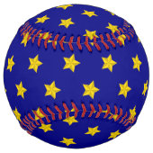 金ゴールド星模様、ネイビーブルー独占的、 ソフトボール (正面)