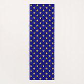金ゴールド星模様、ネイビーブルー独占的、 ヨガマット (裏面)