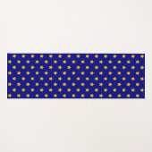 金ゴールド星模様、ネイビーブルー独占的、 ヨガマット (正面(横))