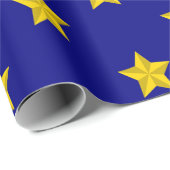 金ゴールド星模様、ネイビーブルー独占的、 ラッピングペーパー (ロールコーナー)