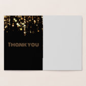 金ゴールド星箔サンキューカード 箔カード (内部)