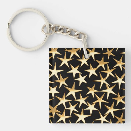 金ゴールド星 キーホルダー (正面)