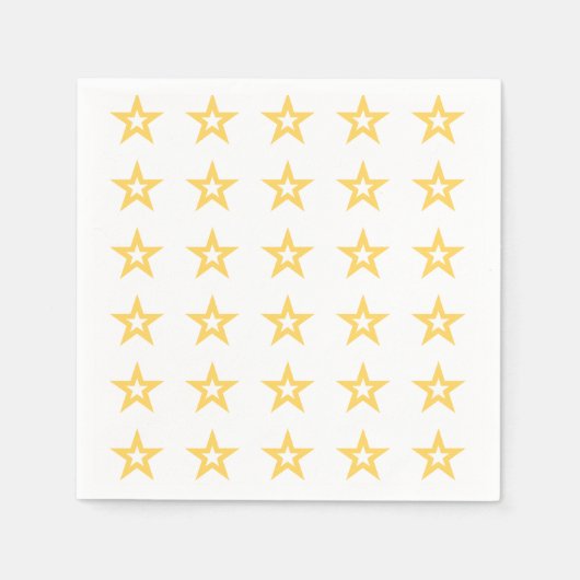 金ゴールド星 スタンダードカクテルナプキン (正面)