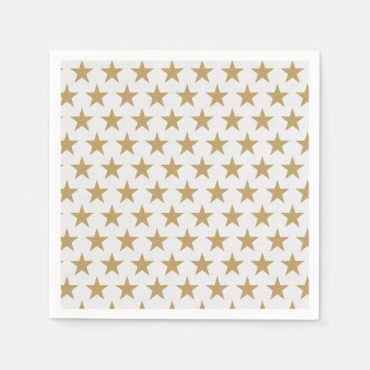 金ゴールド星 スタンダードカクテルナプキン (正面)