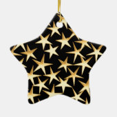 金ゴールド星 セラミックオーナメント (裏面)