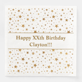 金ゴールド星（メッセージ付き）誕生日