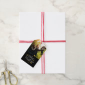 金ゴールド星「メリークリスマス」 ギフトタグ (より糸付き)