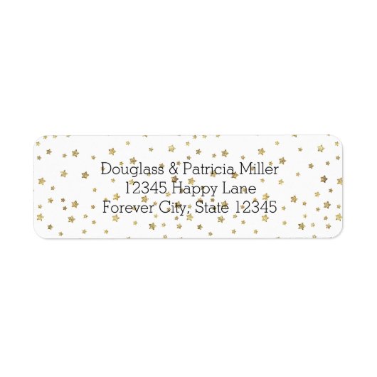 金ゴールド星 ラベル (正面)